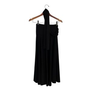 Black Convertible Strapless Dress Multiway Resort Dress Size S